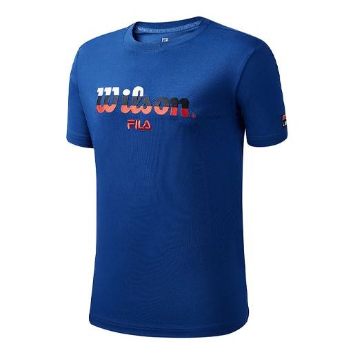 T-paita FILA Wilson Crossover Tennis Short Sleeve T-Shirt Sininen | A11M033107F-RB