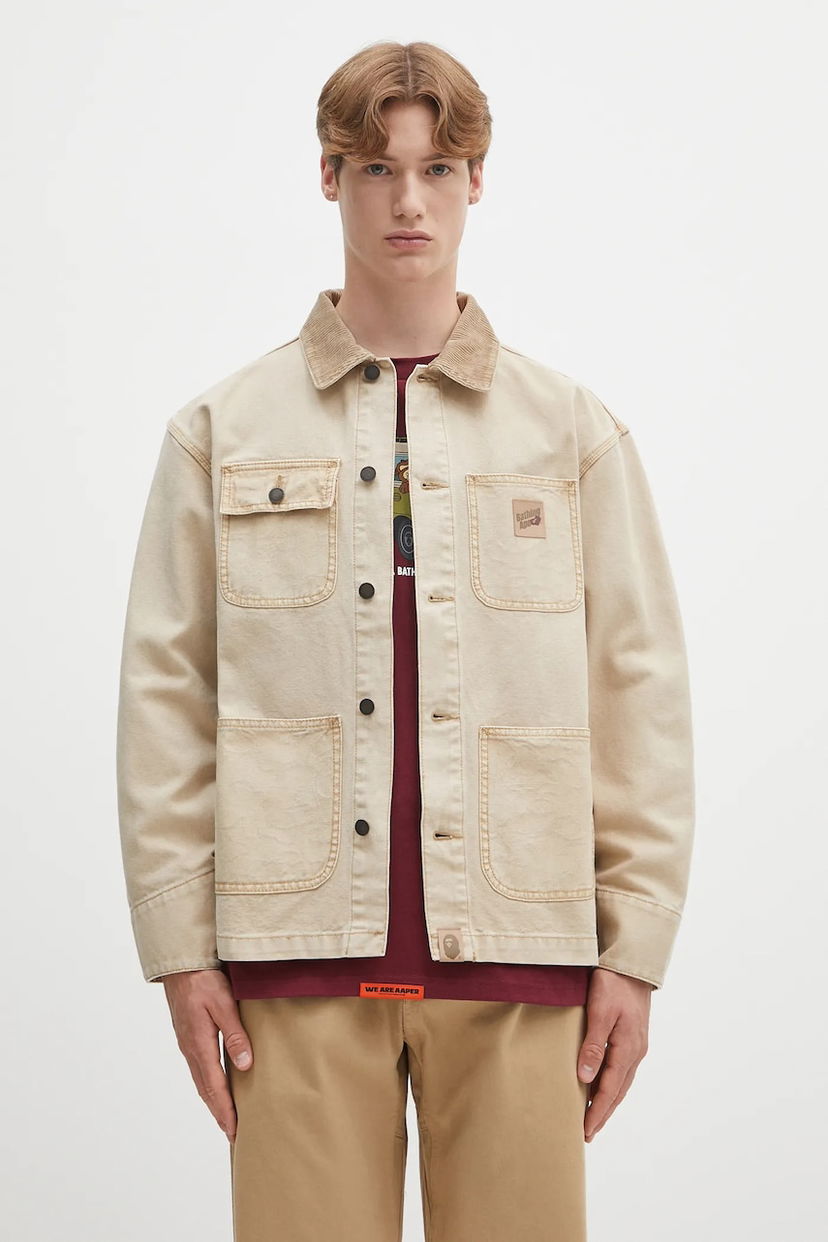 Takki BAPE A Bathing Ape Chore Coat Beige | 1L30140308