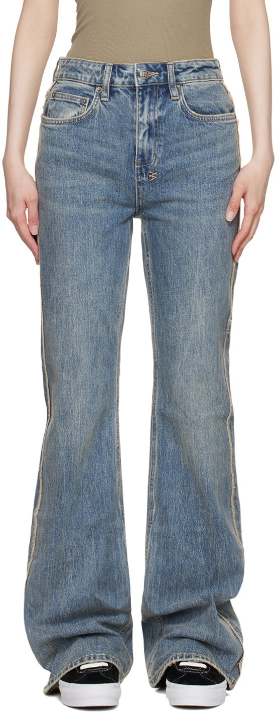 Jeans Ksubi Frayed Soho Jeans Sininen | WPF24DJ017