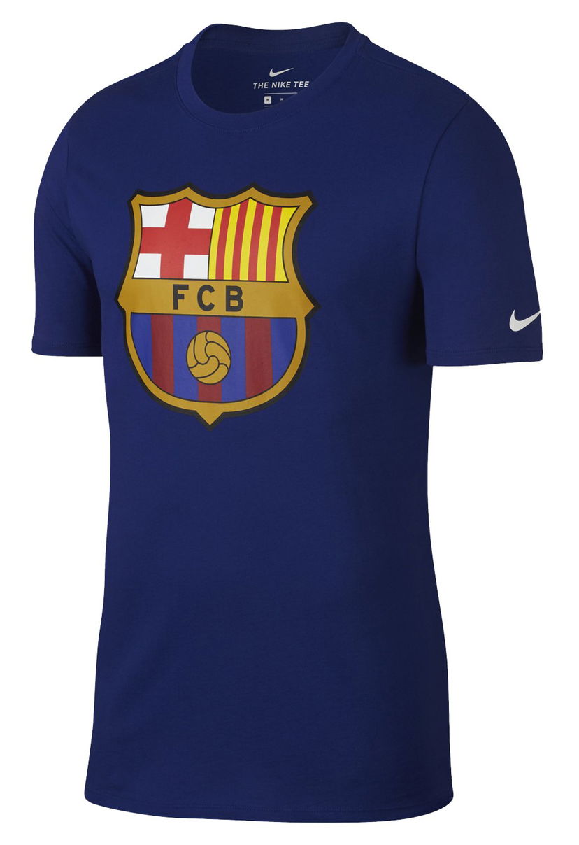T-paita Nike FCB T-Shirt Evergreen Crest Sininen | 898621-455