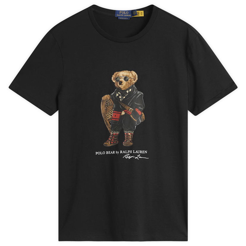 T-paita Polo by Ralph Lauren Holiday Bear T-Shirt Musta | 710P00094001-BLK