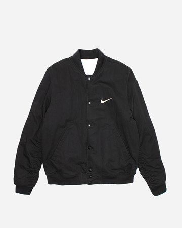 Bomber-takki Nike Stüssy x Reversible Varsity Jacket Musta | FJ9153-010, 0