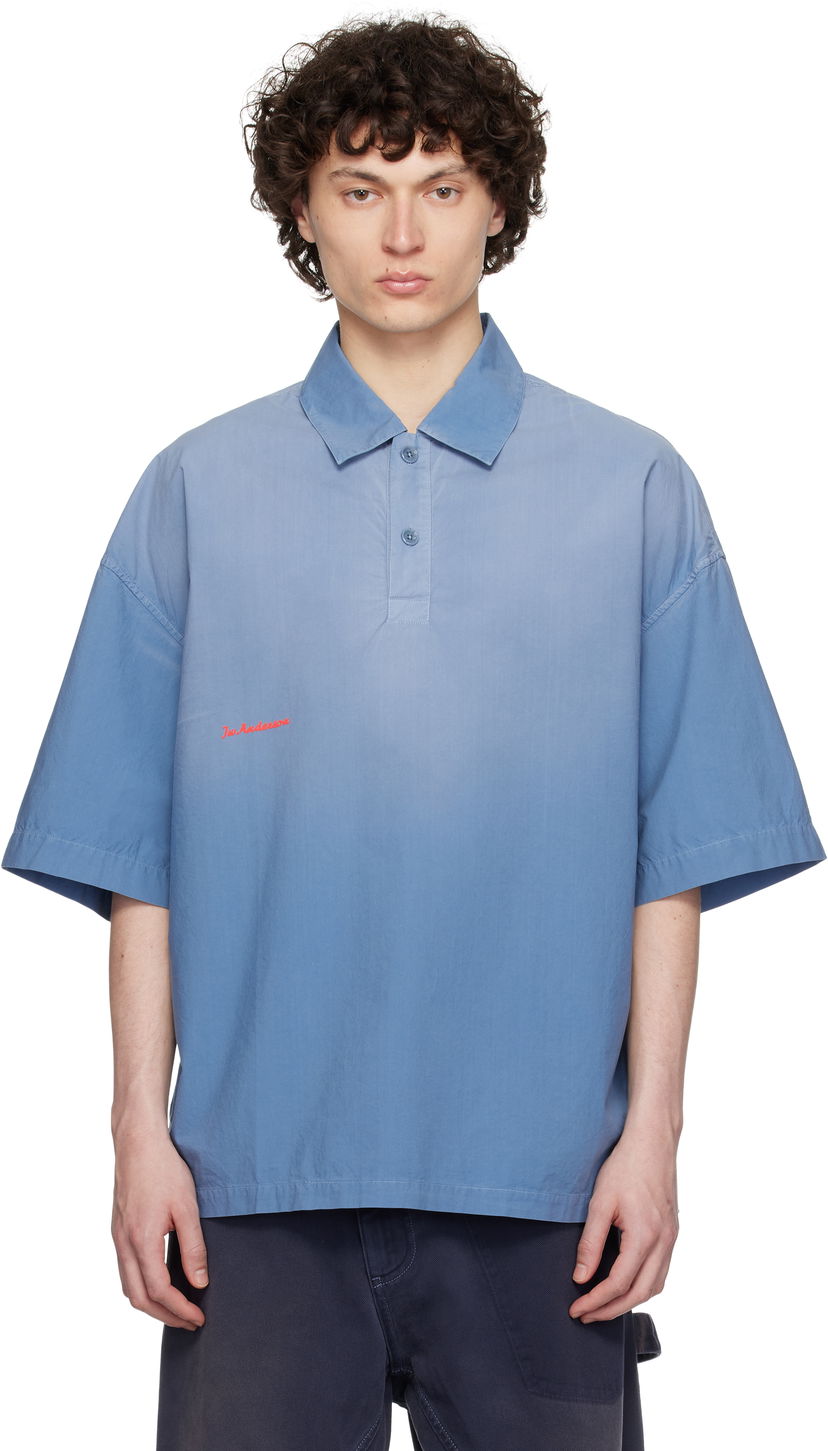 Poolopaita JW Anderson JW Anderson Oversized Logo Polo Sininen | SH0358-PG1764