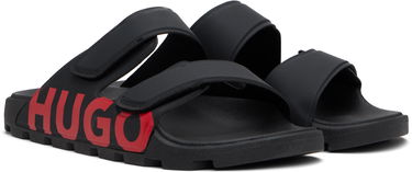 Tennarit ja kengät BOSS Hugo Double-Touch Closure Logo Sandals Musta | 50542042, 3