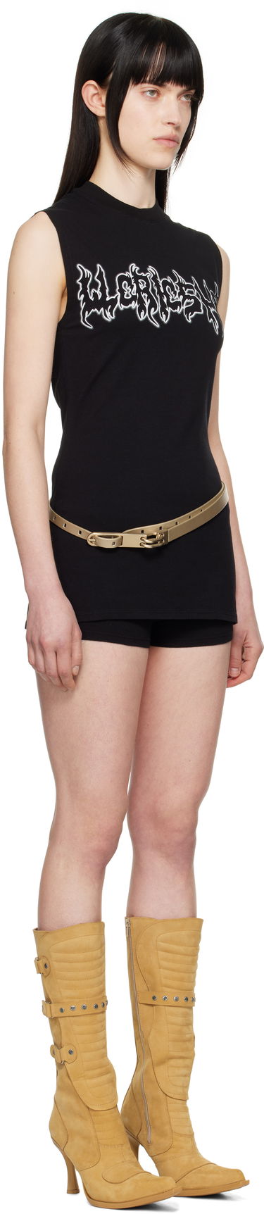 Tankkitoppi 032C 032c Super Bad Jersey Minidress Musta | S25-WRC-2621-050, 1