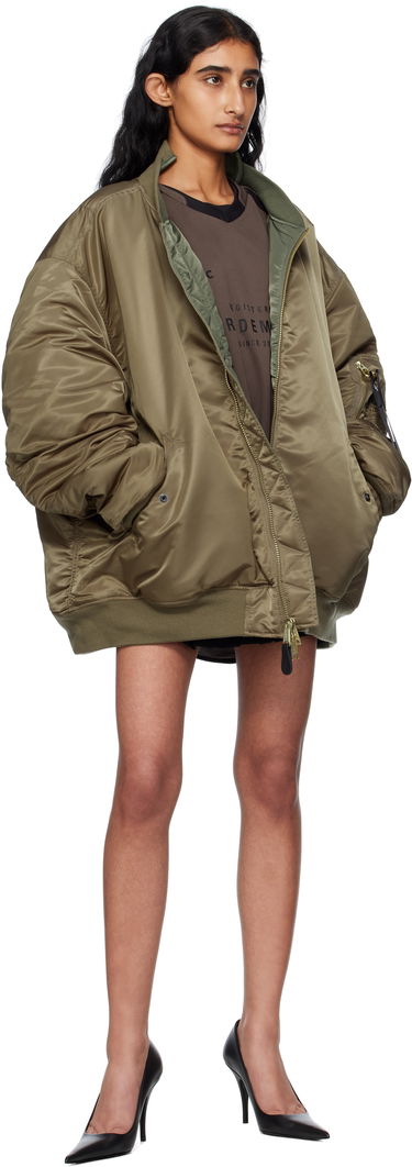 Bomber-takki VETEMENTS Vetements Alpha Industries Edition Cut-Up Reversible Jacket Vihreä | UH76BO450GO, 4