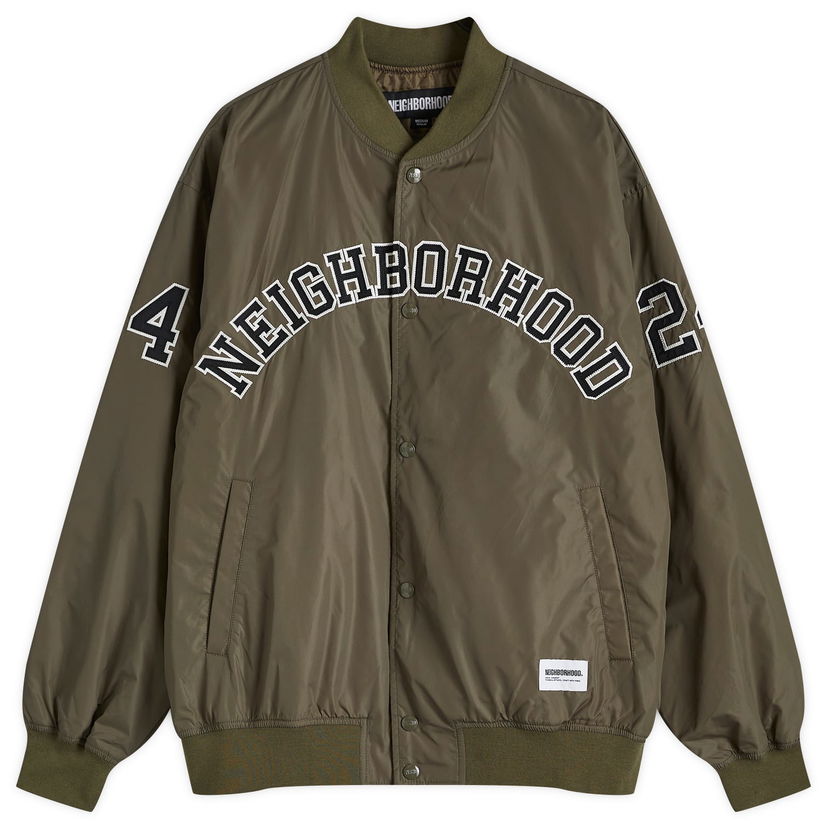 Bomber-takki Neighborhood Bomber Jacket Large Vihreä | 242TSNH-JKM04-OLV