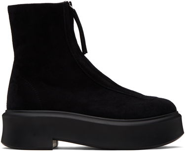 Vaatteet The Row The Row Zipped I Suede Boots Musta | F1144-L25, 0