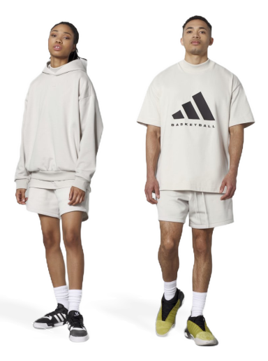 Shortsit adidas Originals Basketball 001_Shorts Valkoinen | IN4248