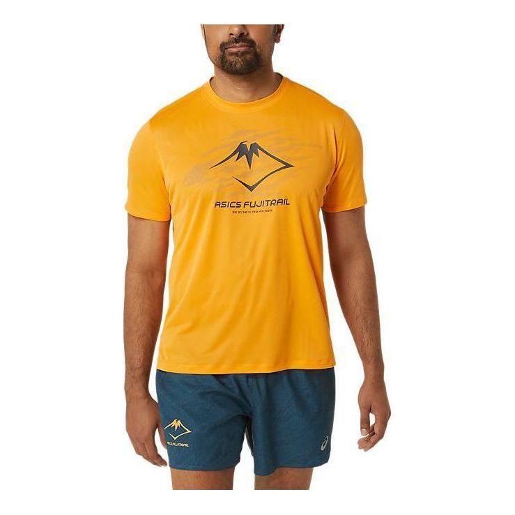 T-paita Asics Fujitrail Logo Graphic Running T-Shirt Keltainen | 2011C981-800