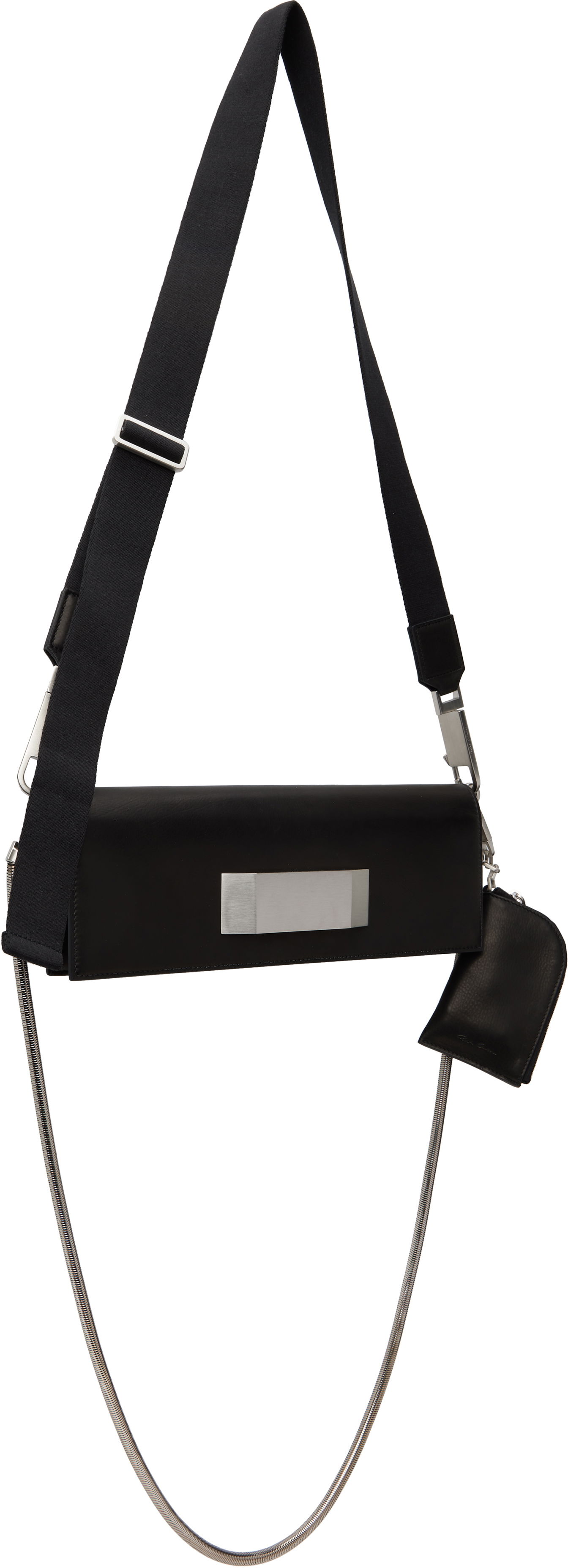 Olkalaukku Rick Owens Rick Owens Hollywood Griffin Baguette Bag with Metal Detail Musta | RO01E7442 LBLWEH, 1