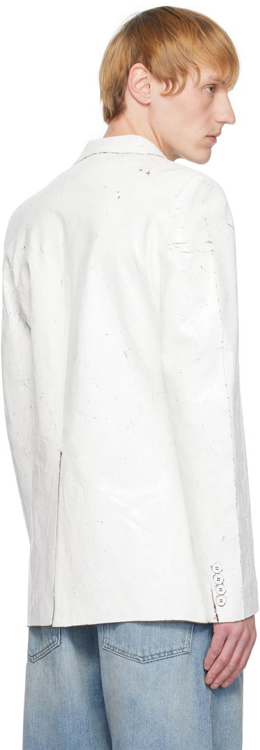 Takki Maison Margiela MM6 Maison Margiela Painted Blazer Valkoinen | SH2BN0010 M35437, 2