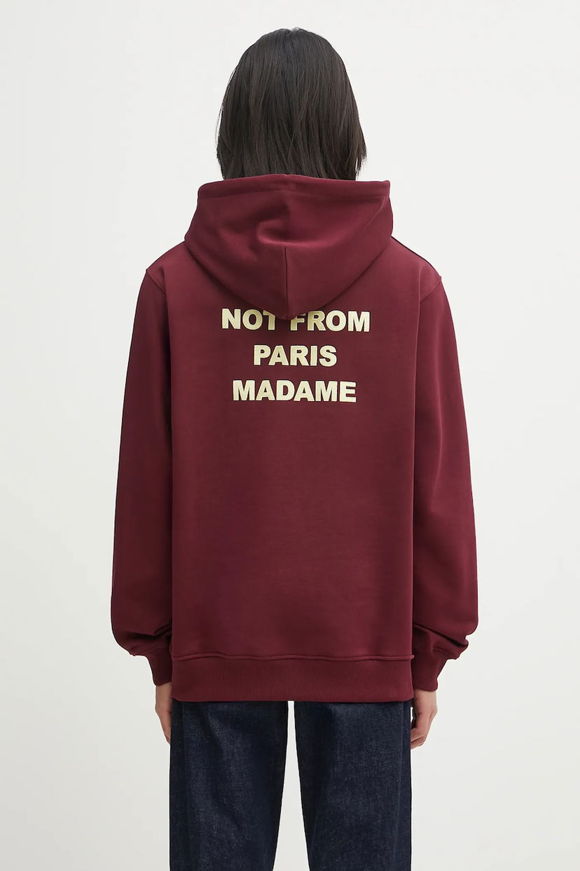 Huppari Drôle de Monsieur Drôle de Monsieur Le Hoodie Slogan Burgundia | I.HO162.CO127