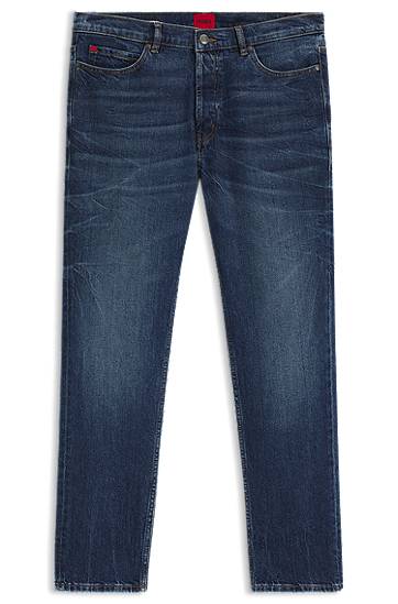 Jeans BOSS Tapered-Fit Stretch Denim Jeans Sininen | 50542679