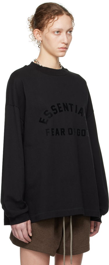 T-paita Fear of God Core Collection Heavy L/S Tee Black Musta | 125SU242010F, 1