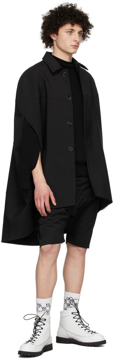 Villapaita We11done Cashmere Mock Neck Sweater Musta | WD-KT1-22-653-U-BK, 4