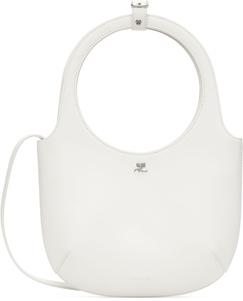 Olkalaukku Courrèges Courrèges Holy Leather Shoulder Bag Valkoinen | 325GSA102CR0065