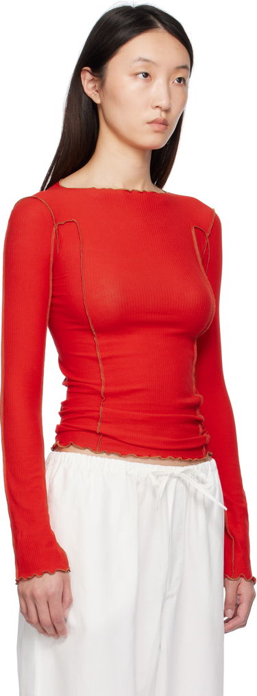 T-paita Baserange Baserange Omato Long Sleeve T-Shirt Ruskea | TTML-RB-SU25, 4
