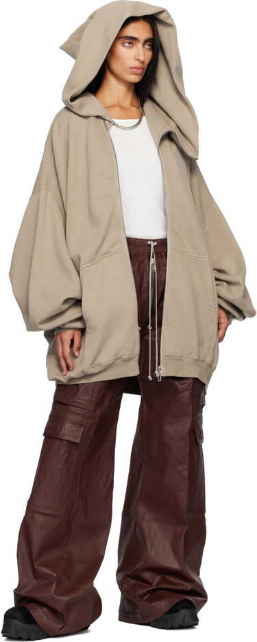 Huppari Rick Owens DRKSHDW Concordians Megamountain Hoodie Beige | DS02E7228 F, 3