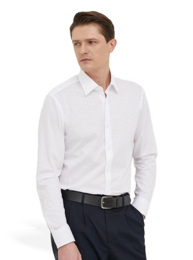 Paita BOSS Slim-Fit Shirt Valkoinen | 50473310