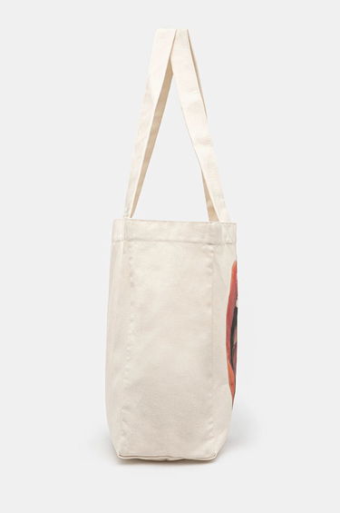 Kangaskassi Fiorucci Mouth Print Canvas Tote Bag Valkoinen | U01FPABA207CO03WH02, 1