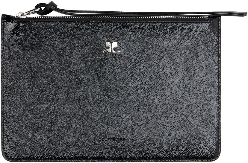 Lompakko Courrèges Courrèges AC Napalack Leather Pouch Musta | 125GPM016CR0043