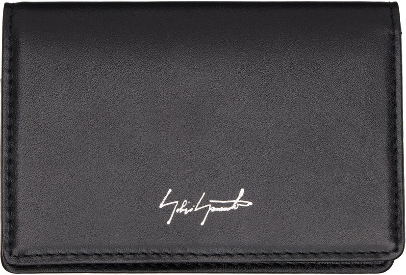 Lompakko Yohji Yamamoto Yohji Yamamoto Leather Card Holder Musta | DA-A94-793