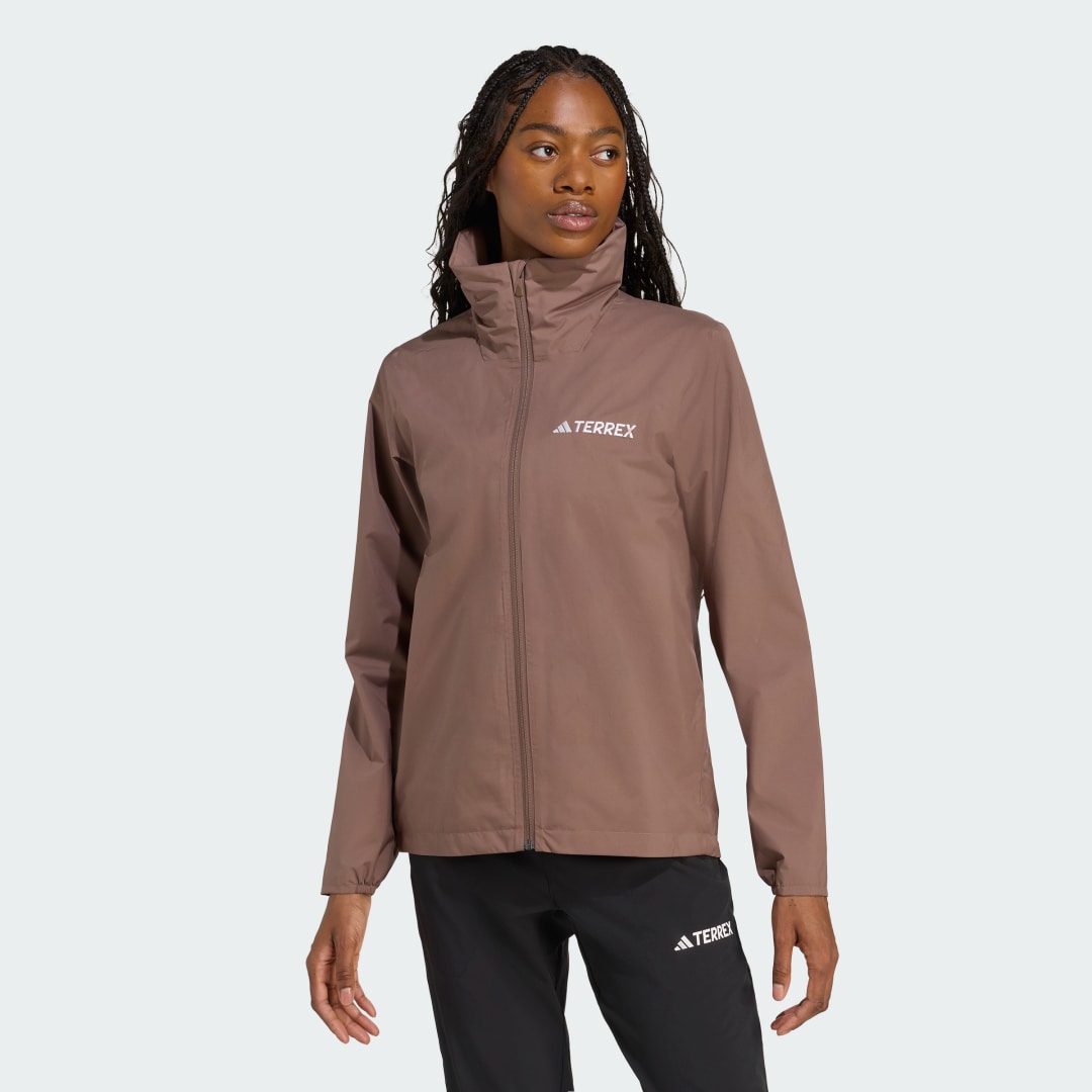 Sadetakki adidas Performance Multi Essentials 2L Rain Jacket Ruskea | JY0480, 0