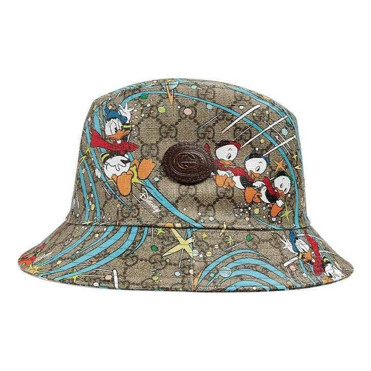 Hattu Gucci Donald Duck Print Bucket Hat Beige | 648844-4HACS-8465, 0