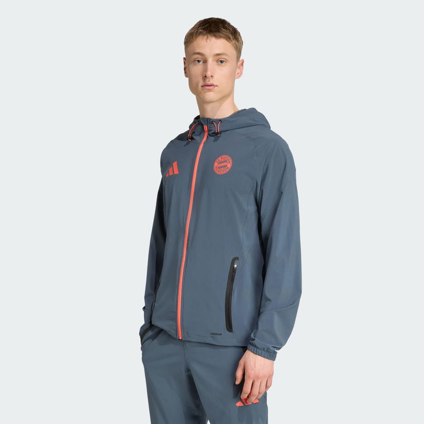 Tuulitakki adidas Performance FC Bayern Munich Tiro 25 Competition Vis Tech Jacket Harmaa | JV5343