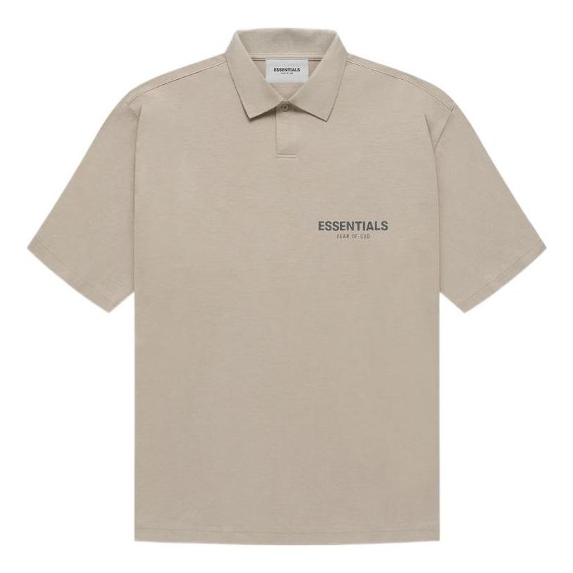 Poolopaita Fear of God Essentials Polo Shirt Beige | FOG-FW21-593