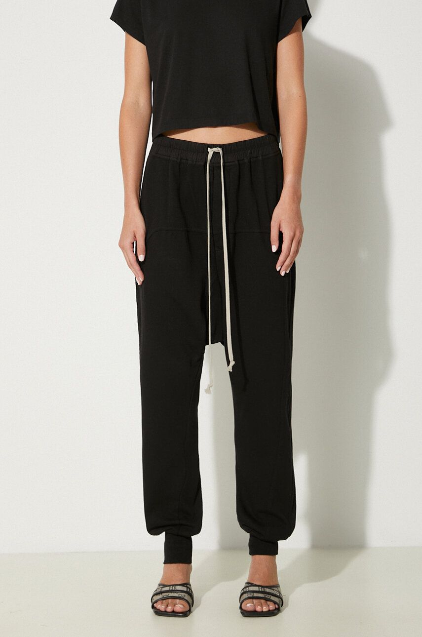 Cargo housut Rick Owens Prisoner Drawstring Pants Musta | DS02D2330.RIG, 0