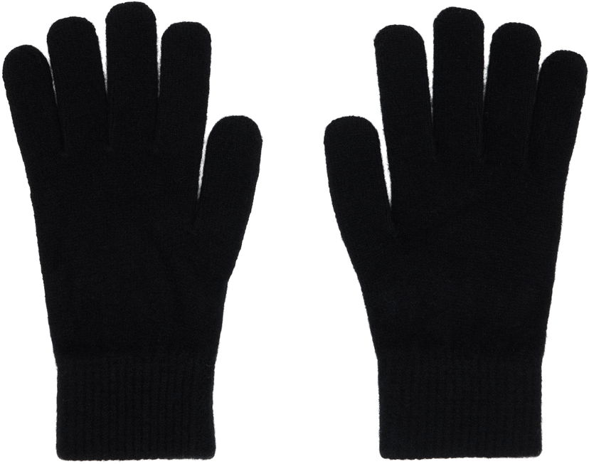 Käsineet Yves Salomon Yves Salomon Wool & Cashmere Gloves Musta | 26W23WAA507XXMACL