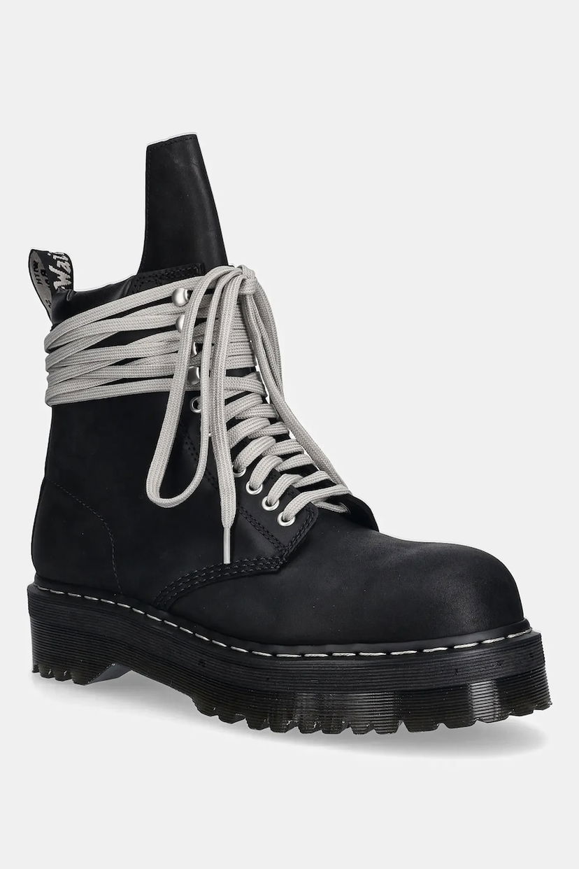 Tennarit ja kengät Rick Owens Rick Owens DRKSHDW x Dr. Martens Quad Sole Steel Toe Boot Musta | DM02E6813.9001