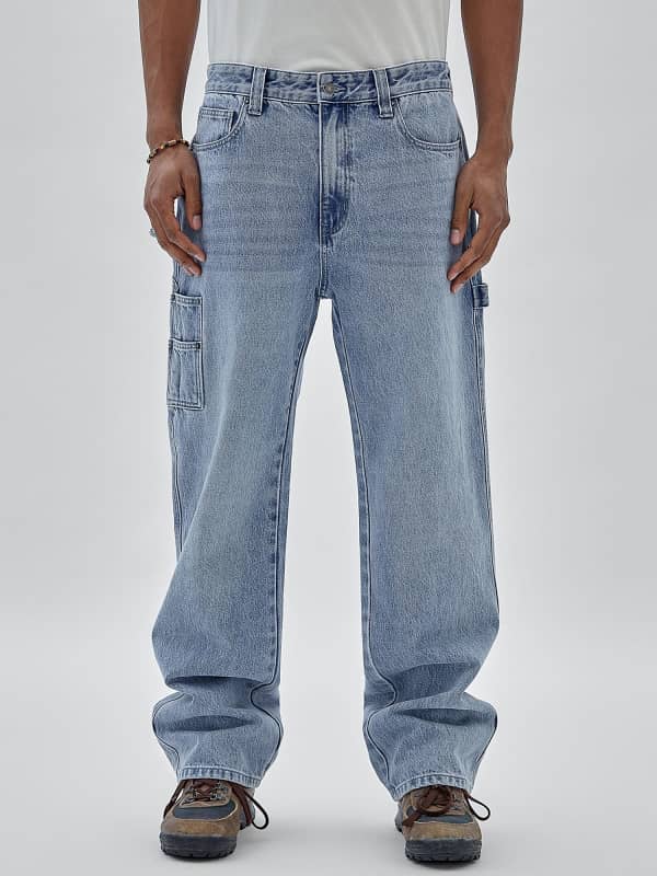 Jeans GUESS High Rise Carpenter Sininen | M3BG43D4XY5, 0