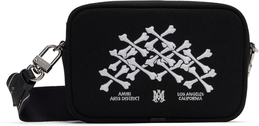 Käsilaukku AMIRI AMIRI Bones Stacked Camera Bag Musta | AMBGCM1018