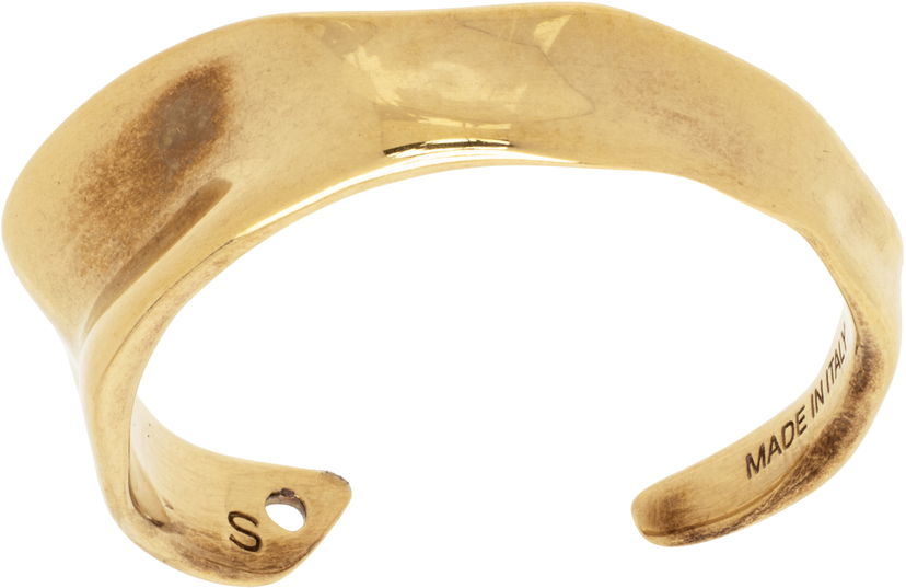 Rannerengas Dries Van Noten Dries Van Noten Textured Cuff Bracelet Metallinen | 251-028219-061