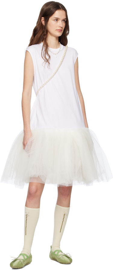 Mekko Simone Rocha Simone Rocha Relaxed Ballet Tutu Midi Dress Valkoinen | 7396 0553, 4