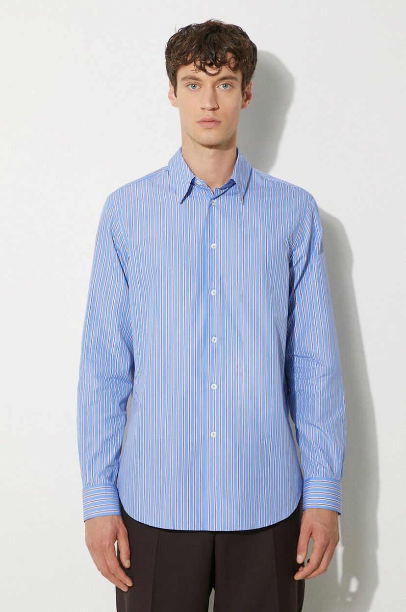 Paita Paul Smith Paul Smith Regular Fit Striped Cotton Shirt Sininen | M1R.700Y.N02387