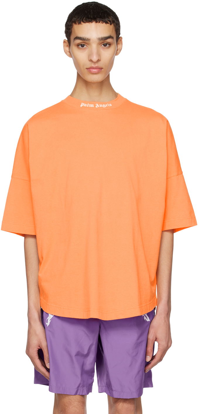 T-paita Palm Angels Orange Oversized Oranssi | PMAA002C99JER0062301