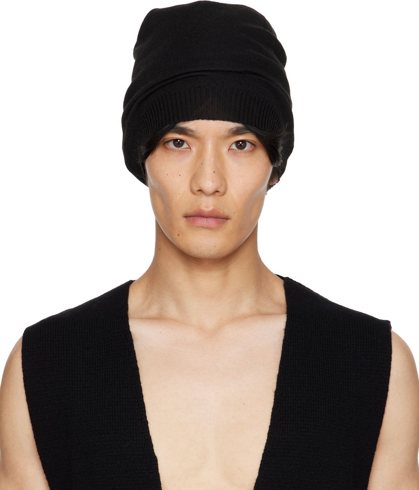Pipo Rick Owens Rick Owens Concordians Beanie Musta | RU02E1494 M