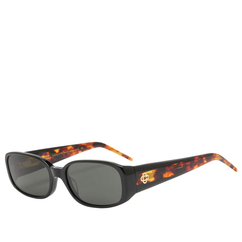 Aurinkolasit Casablanca Casablanca Oval Stripe Acetate Sunglasses Ruskea | EW-078-01-BLTQ