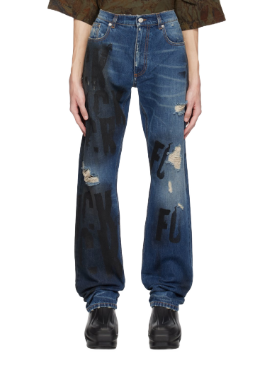 Jeans 1017 ALYX 9SM Mark Flood Edition Jeans Tummansininen | AAUPA0416FA01