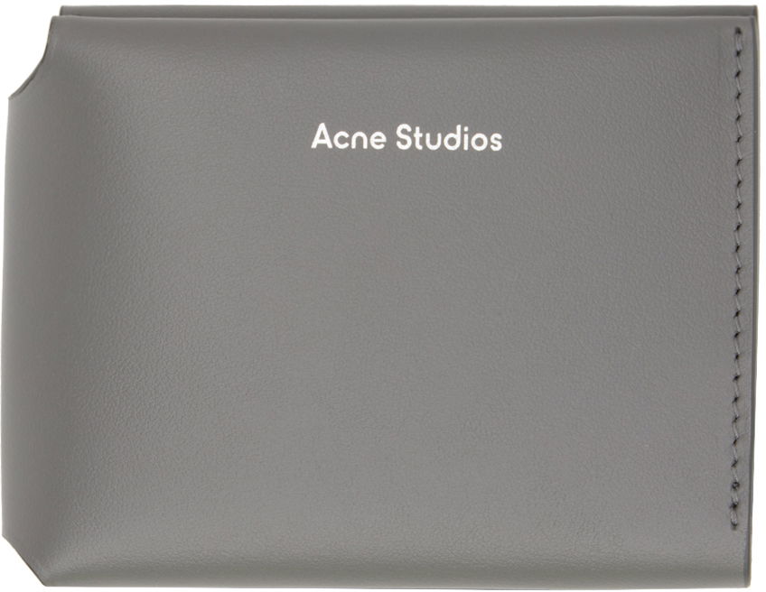 Lompakko Acne Studios Trifold Wallet Harmaa | CG0097-, 0
