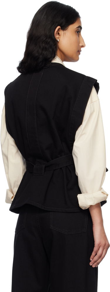 Liivi LEMAIRE Lemaire Chasuble Denim Vest Musta | TO1227 LD1004, 2