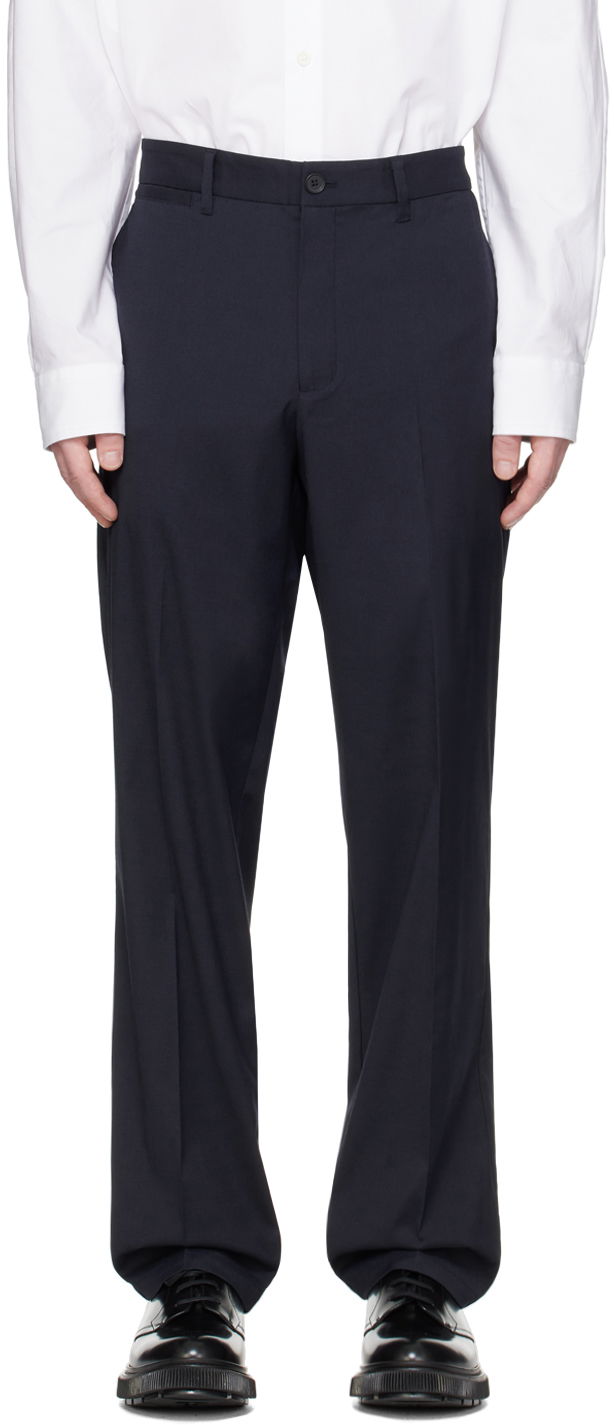 Housut Samsoe Samsoe Samsøe Samsøe Sajohnny Trousers Tummansininen | M24100062