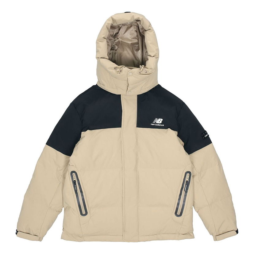 Puffer takki New Balance Winter Classic Down Jacket Beige | AMJ14323-BEI