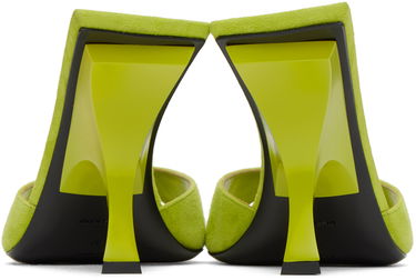 Asusteet The Attico Attico Ester Suede Mules Vihreä | 242WS789 L007, 1