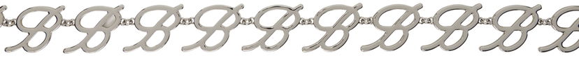 Rannerengas Blumarine Silver Logo Chain Belt Metallinen | P422W263A