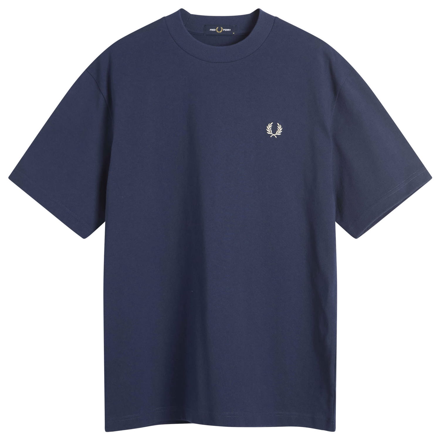 T-paita Fred Perry Champion Embroidered T-Shirt, Size Large Tummansininen | M9826-X86, 1